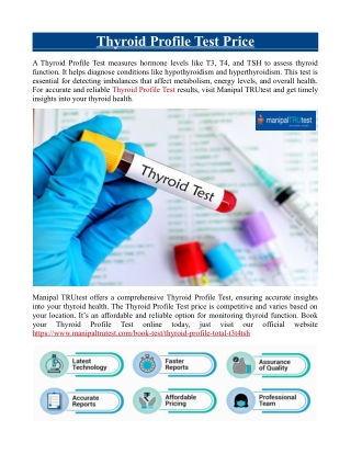 Thyroid Profile Test Price