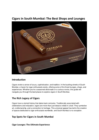 Cigars in South Mumbai_ The Best Shops and Lounges