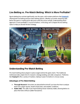 Live Betting vs. Pre-Match Betting_ Which Is More Profitable_