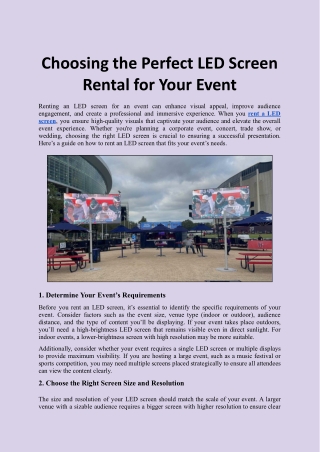 Choosing the Perfect LED Screen Rental for Your Event.docx