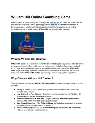 William Hill
