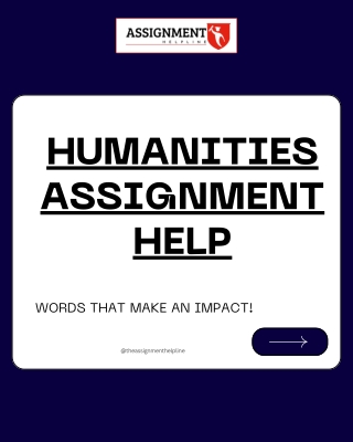 Humanities assignment help