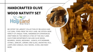 Handcrafted Olive Wood Nativity Set