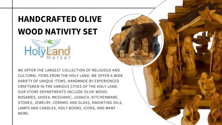 PPT - Handcrafted Olive Wood Nativity Set PowerPoint Presentation, free ...