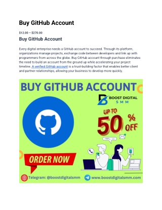 buy github account