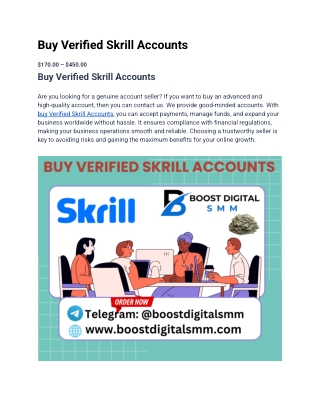 buy verified skrill accounts