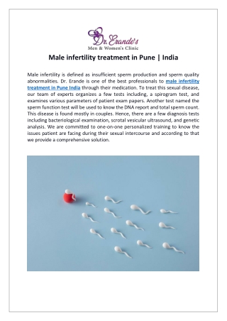 Male infertility treatment in Pune India.docx