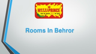 rooms in behror