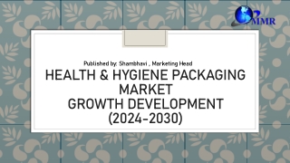 Health & Hygiene Packaging Market In-Depth Analysis of Key Players-2030
