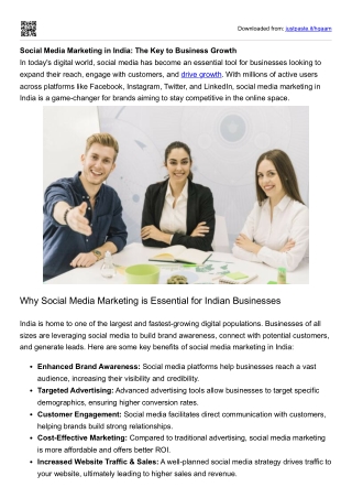Social Media Marketing in India: The Key to Business Growth