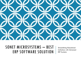 Best ERP Software Solution for Educational Institutions