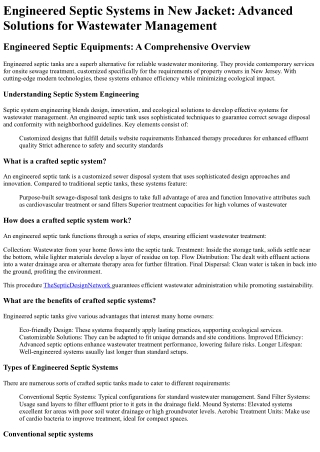 The Septic Design Network