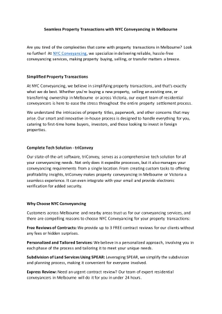 Nycconveyancing.com