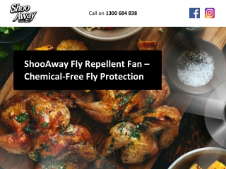 ShooAway Fly Repellent Fan – Chemical-Free Fly Protection