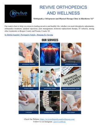 Chiropractor and Physical Therapy Clinic in Hawthorne NJ