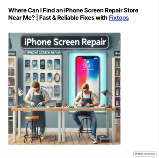 Where Can I Find an iPhone Screen Repair Store Near Me? | Fast & Reliable Fixes