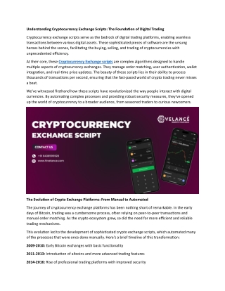 Crypto Exchange Script Development - Elevate Your Bitcoin Exchange Business