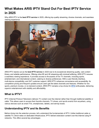 what makes aris iptv stand out for best iptv
