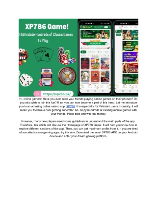 How to Create XP786 Game Account | Login XP786 and Customize Profile