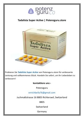 tadalista super active potenzguru store