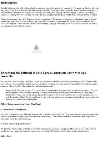 Experience the Ultimate in Skin Care at American Laser Med Spa - Amarillo