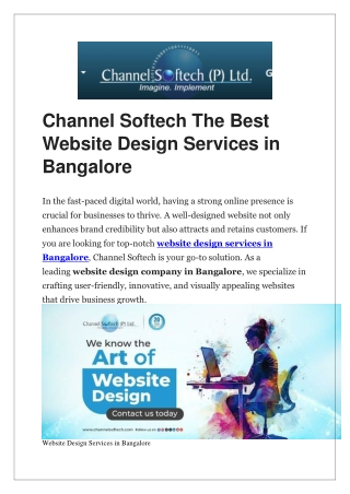 channel softech the best website design services