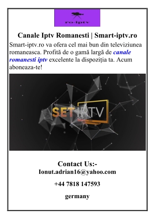 Canale  Romanesti