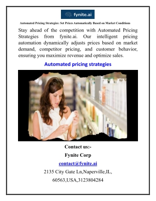 automated pricing strategies