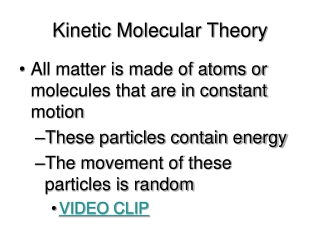 kinetic molecular theory