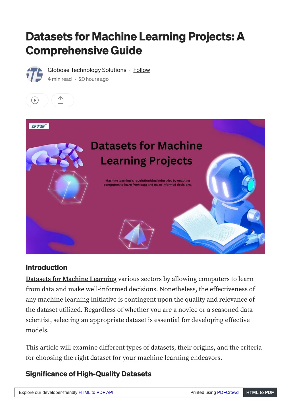 PPT - Datasets for Machine Learning Projects: A Comprehensive Guide ...