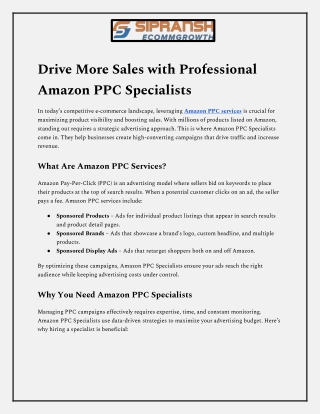 drive more sales with professional amazon