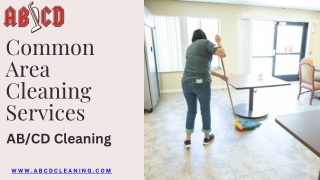 common area cleaning services
