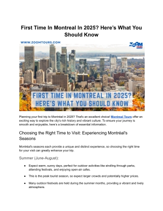 first time in montreal in 2025 here s what
