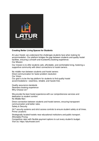 creating better living spaces for students