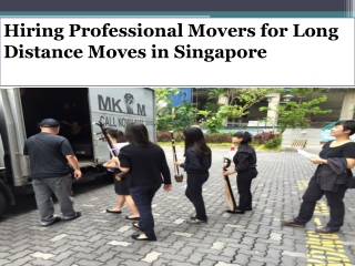 Hiring Professional Movers for Long Distance Moves in Singapore