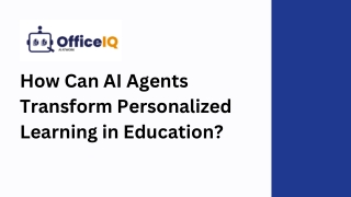 How Can AI Agents Transform Personalized Learning in Education?