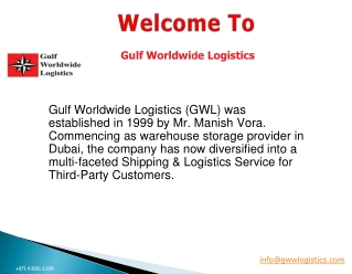 Best Shipping Company in Dubai – Gulf Worldwide Logistics LLC