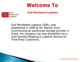 Best Airfreight in Dubai – Gulf Worldwide Logistics LLC