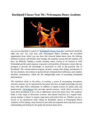 kuchipudi classes near me nrityangana dance