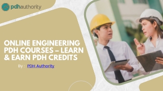 online engineering pdh courses learn earn