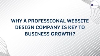 Why a Professional Website Design Company is Key to Business Growth