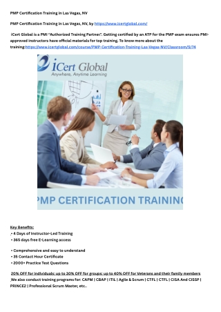 PMP Certification Training in Las Vegas, NV