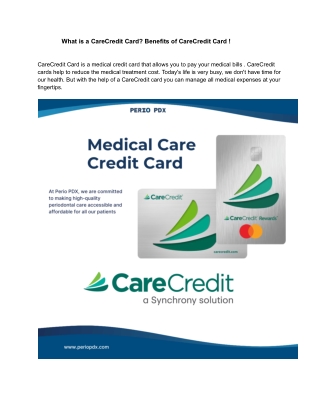 _What is a CareCredit Card_ Benefits of CareCredit Card !