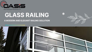 Glass Railing: A Clear View of Elegance and Lasting Strength