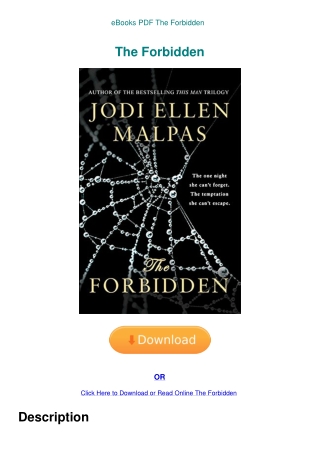 eBooks PDF The Forbidden