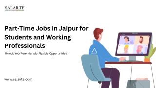part time jobs in jaipur for students and working