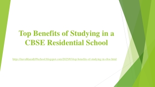 Top Benefits of Studying in a CBSE Residential School