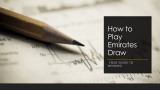 how to play emirates draw