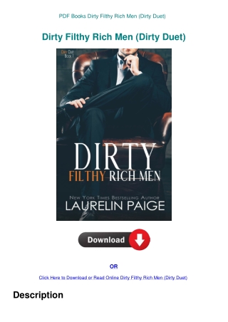 PDF Books Dirty Filthy Rich Men (Dirty Duet)