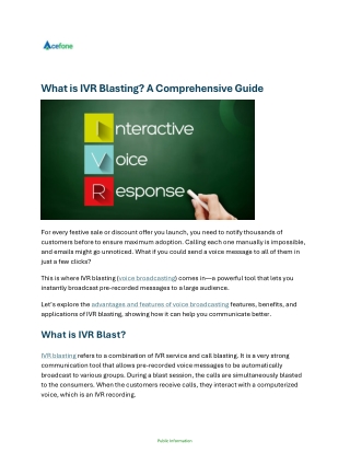 What is IVR Blasting A Comprehensive Guide